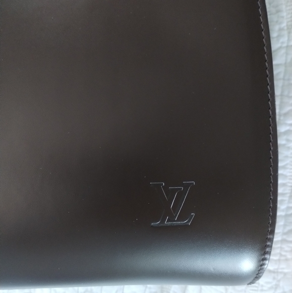 Louis Vuitton Sorbone Leather Briefcase Brown - Picture 13 of 17